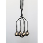 Drape Skirt Chandelier - Dark Oxidized / Transparent Smoke