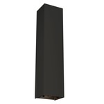 Vex Vertical Outdoor Wall Sconce - Black