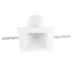 Blaze 6IN Square Downlight Trim / Remodel Housing - White / Frosted