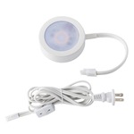 Puck 1-Light 120V with Power Cord - White / White Acrylic