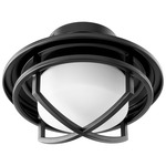 Fleet Ceiling Fan Light Kit - Black / Satin Opal