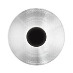 Meclisse Wall Sconce - Satin Black / Clear Ribbed Glass