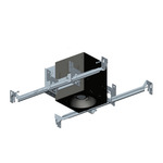 1X1 Trimmed Flanged Chicago Plenum Non-IC Housing - Black