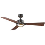 Osprey DC Ceiling Fan with Light - Oil Rubbed Bronze / Dark Walnut