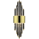 Aspen Wall Sconce - Brushed Brass / Crystal