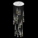 Avalon Multi Light Pendant - Polished Chrome / Crystal