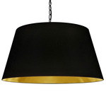 Brynn Pendant - Black / Black / Gold