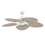 Tropic Air Ceiling Fan - Matte White / Weathered Wood