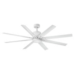 Vantage Smart Ceiling Fan - Matte White / Etched Opal