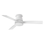 Trey Smart Ceiling Fan with Light - Matte White / Matte White