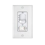 3 Speed Wall Control with Switch - White