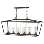 Alford Place 120V Linear Chandelier - Oil Rubbed Bronze / Clear Seedy