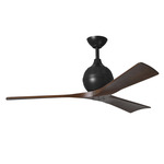 Irene Ceiling Fan - Matte Black / Walnut