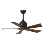 Irene Ceiling Fan - Matte Black / Walnut