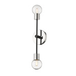 Neutra Wall Sconce - Polished Nickel / Clear
