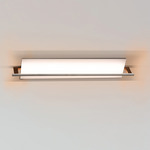 Merus Bathroom Vanity Light - Walnut / Matte White