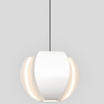 Veris LED Pendant - Gloss White