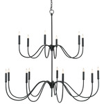 Tirrell Chandelier - Antique Black