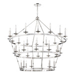 Allendale Three Tier Chandelier - Polished Nickel