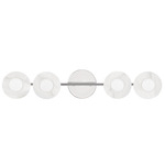 Elmont Bathroom Vanity Light - Polished Nickel / Alabaster