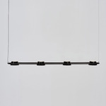 Olo Linear Pendant - Matte Black / Black