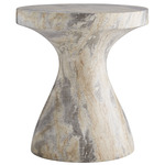 Serafina Accent Table - Sahara Faux Marble