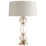 Dreena Table Lamp - Smoke Luster / Pewter