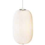 Lamella 2 Pendant - Aluminum / White