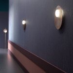 Kwic Wall/Ceiling Light - Transparent Bronze / Opal White