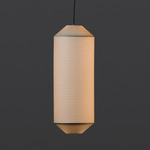 Tekio Vertical Pendant - White / Japanese Washi Paper