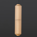 Tekio Vertical Pendant - White / Japanese Washi Paper