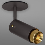 Exhaust Adjustable Spot Light - Graphite / Brass
