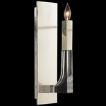 Acrylic Framed Wall Sconce - Polished Nickel / Clear