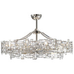 Geo Fandelier - Polished Nickel / Crystal