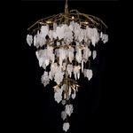 Sugar Leaf Chandelier - Brushed Brass