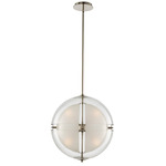 Sussex Pendant - Polished Nickel / Frosted