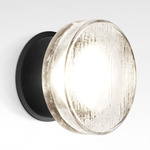 Roc Outdoor Wall Light - Black / Clear