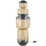 Bamboo Tier Floor Lamp - Black