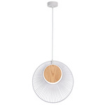 Oyster Pendant - White