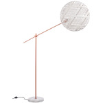 Chanpen Diamond Floor Lamp - Copper / White