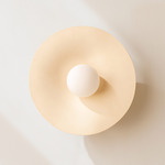 Alien Orb Surface Mount - Bone Canopy / White Clay