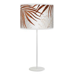 Palm Tyler Table Lamp - White / Wood