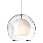 Jasper Mini Monorail Pendant - Satin Nickel / Clear