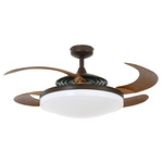 Fanaway Evo 2 Retractable Ceiling Fan - Oil Rubbed Bronze / Dark Koa