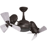 Dagny Wood Ceiling Fan - Textured Bronze / Barn Wood