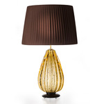 Carillon Table Lamp - Amber / Burgundy