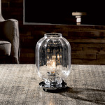 Lume Medium Table Lamp - Polished Chrome / Clear