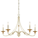 Westchester County Chandelier - Farmhouse White