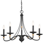 Westchester County Chandelier - Sand Coal