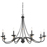 Westchester County Chandelier - Sand Coal